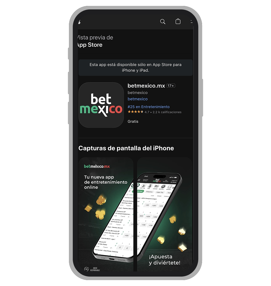 Descargar Betmexico en iOS
