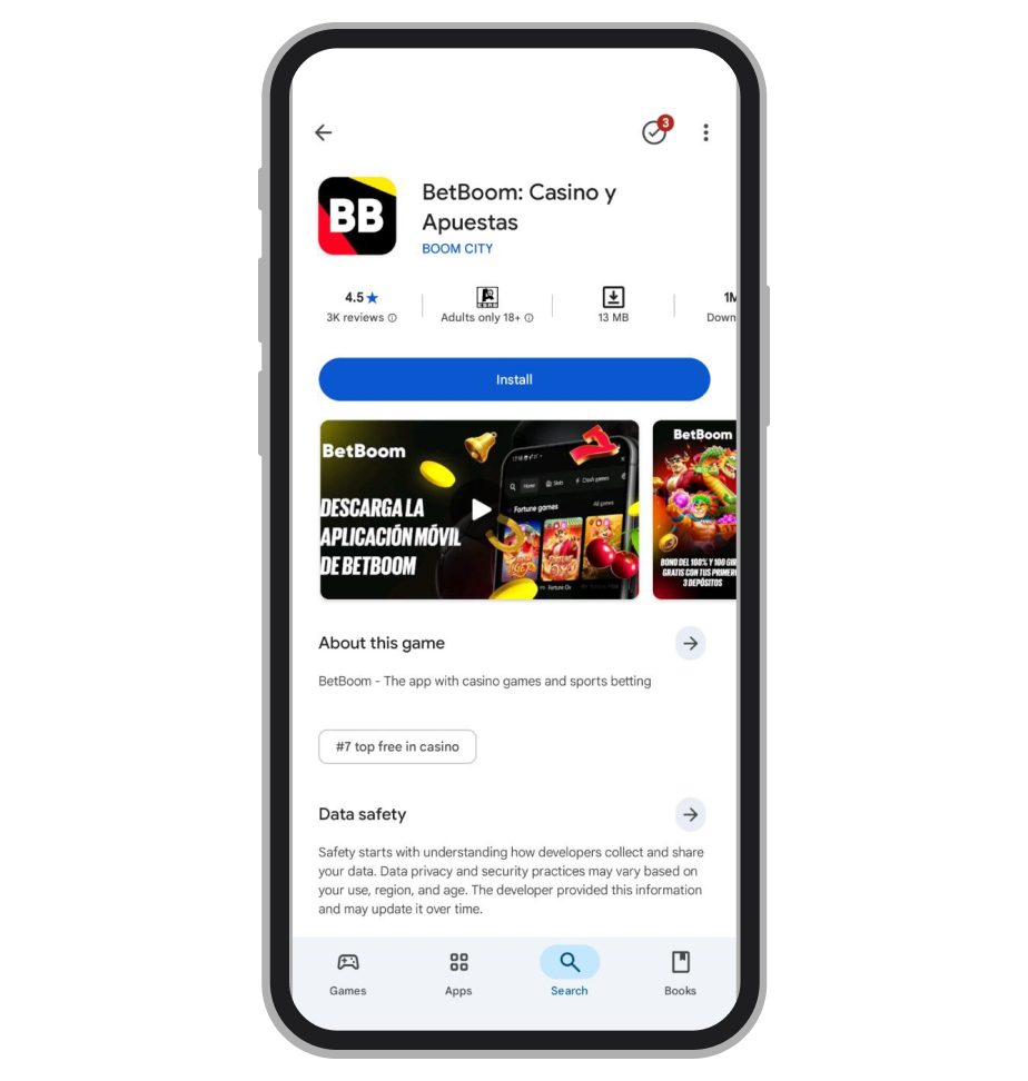 App de BetBoom en Google Play Store