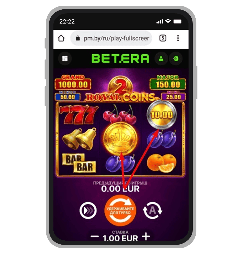Скаттеры «Бонус» и Royal Bonus