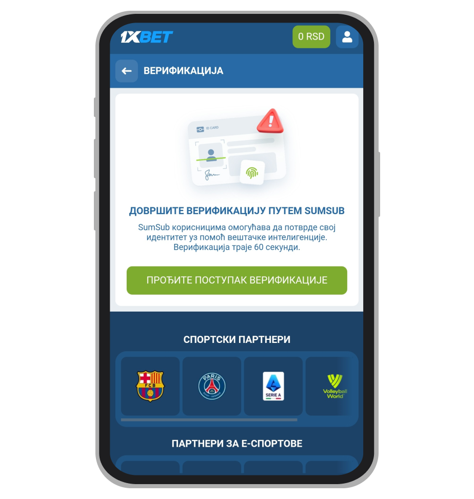 Otpremanje dokumenata za verifikaciju