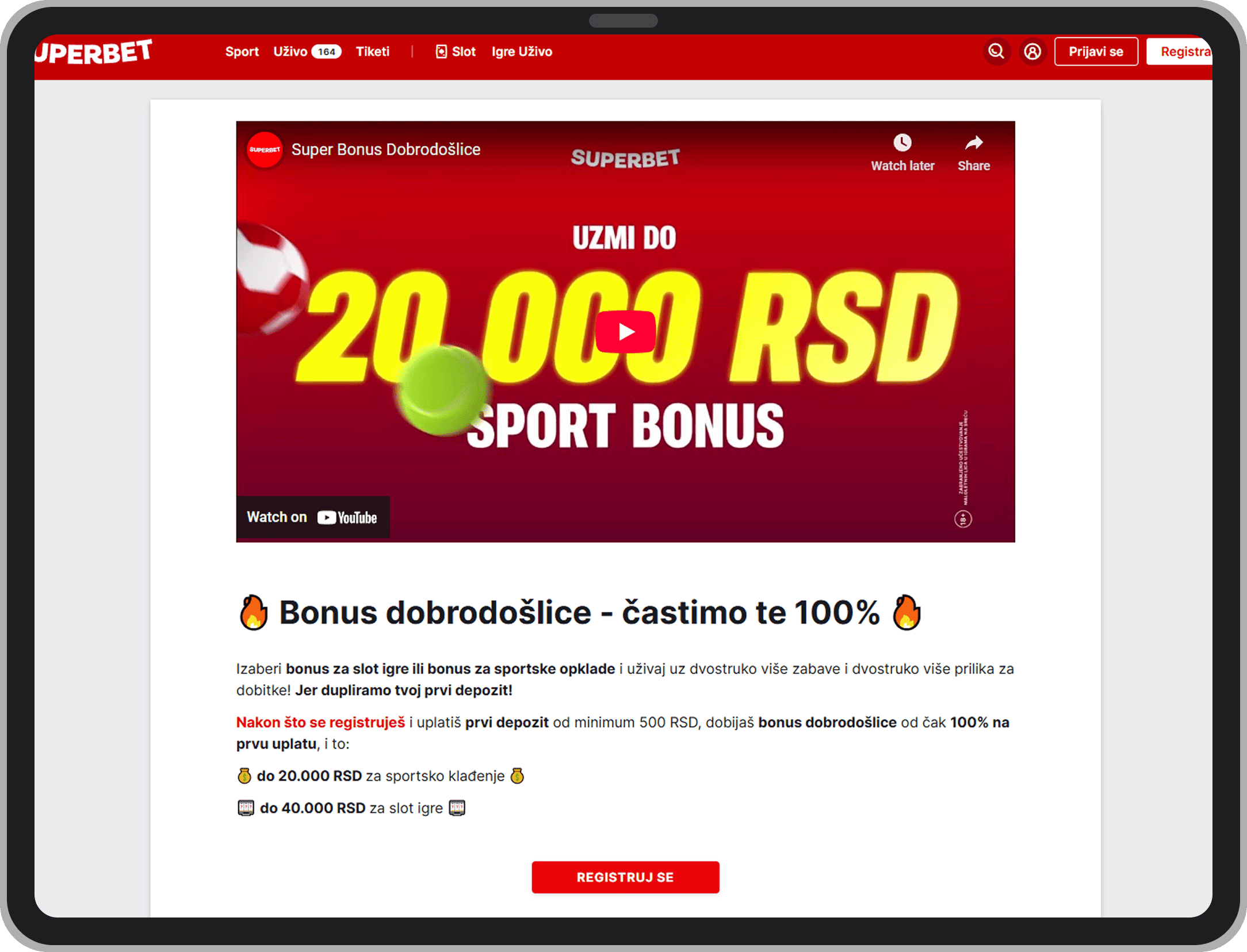 Superbet.rs promocije i bonusi