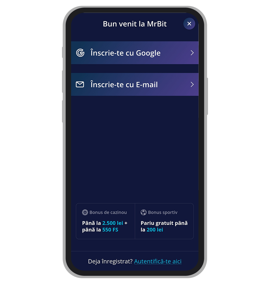 Formular înregistrare (prima parte)