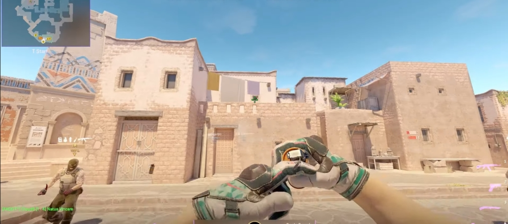 Дым в окно с Т-спавна.