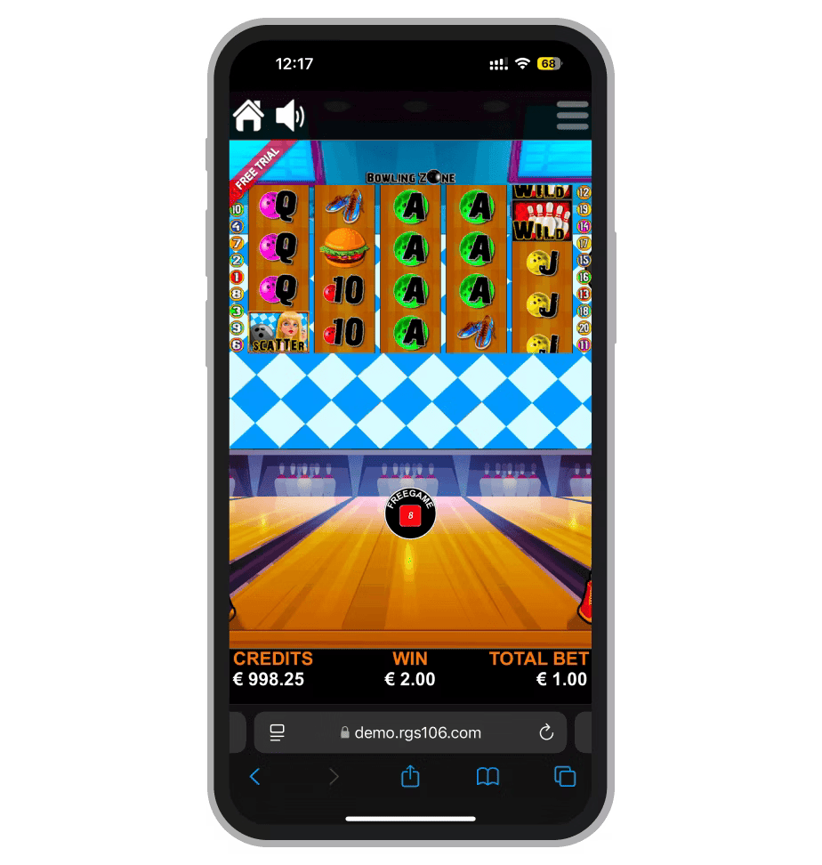 Bowling Zone бонус-раунд