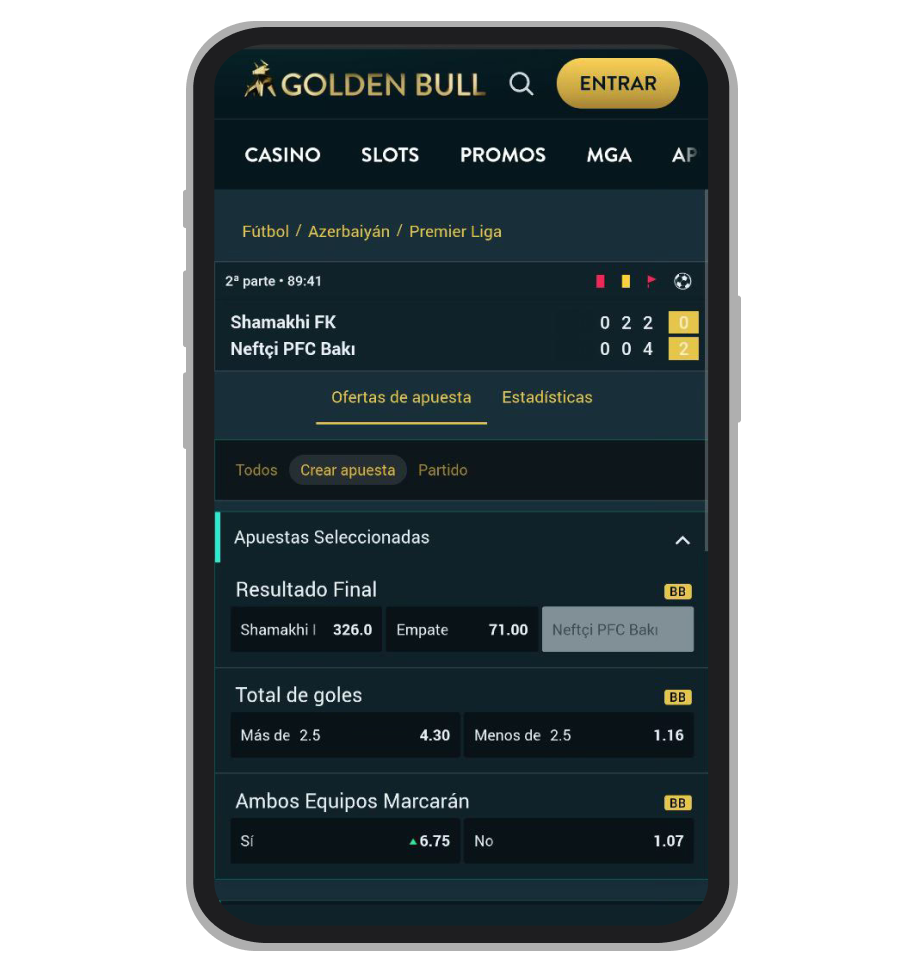 Premier Liga, Azerbaiyán. GoldenBull 