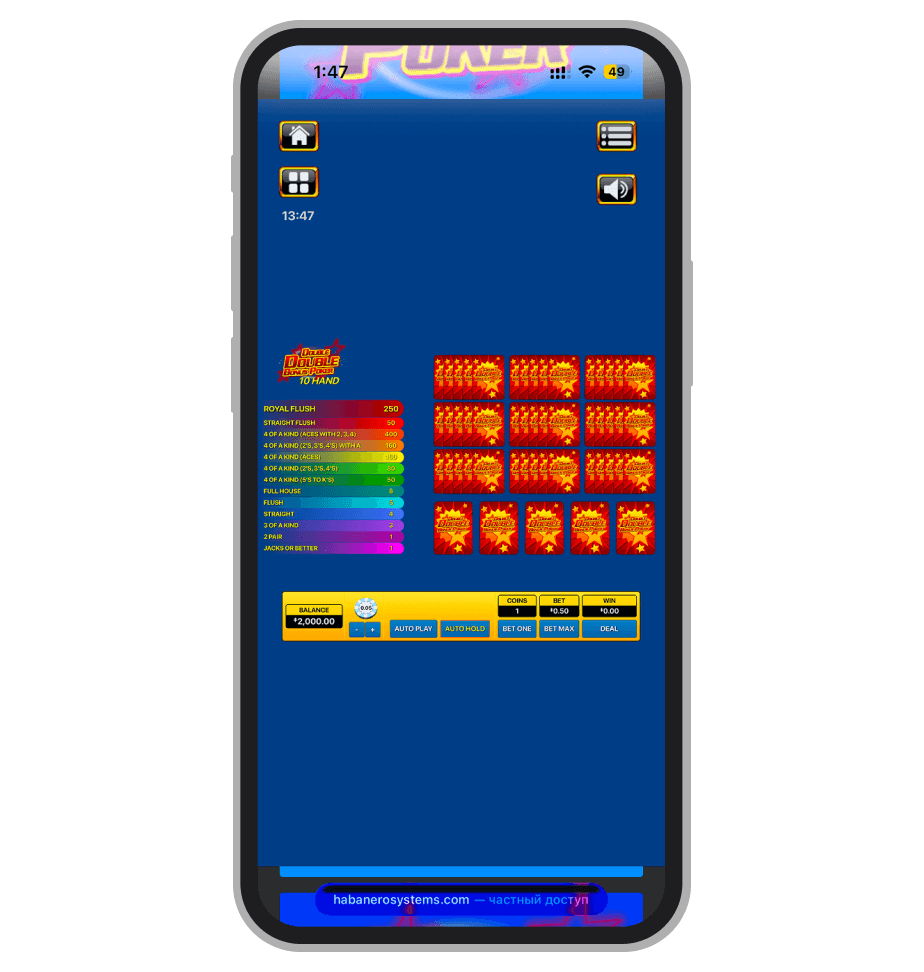 Double Double Bonus Poker