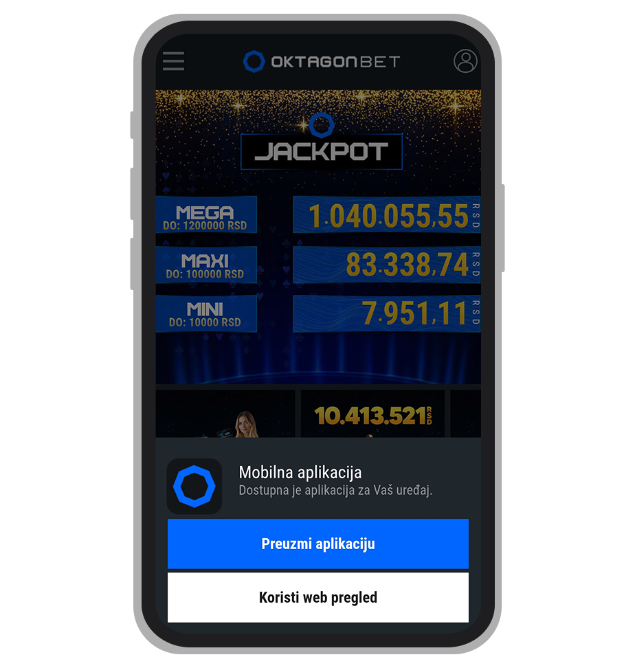 OktagonBet linkovi za download aplikacije