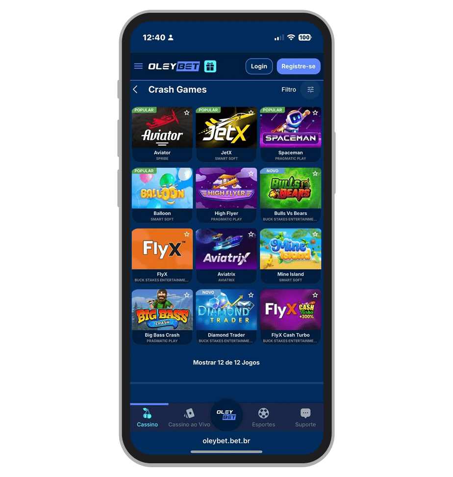 A coleção de jogos Crash do Olaybet é bem grande