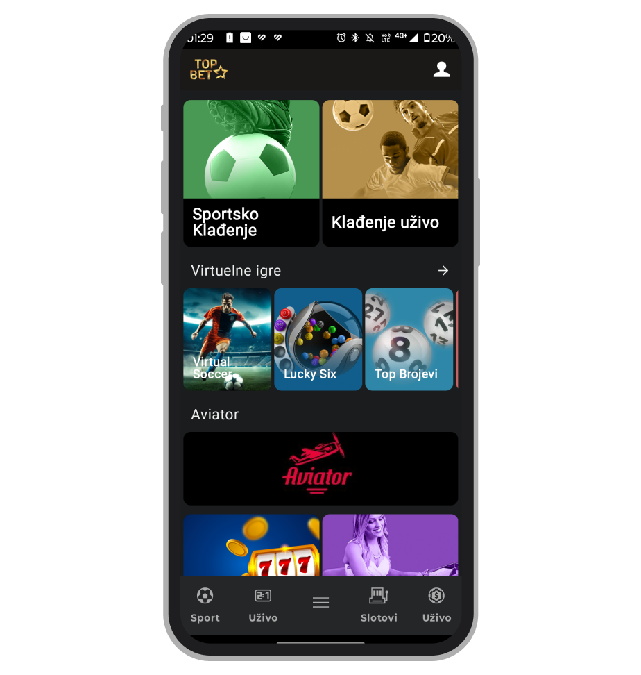 Aplikacija TopBet