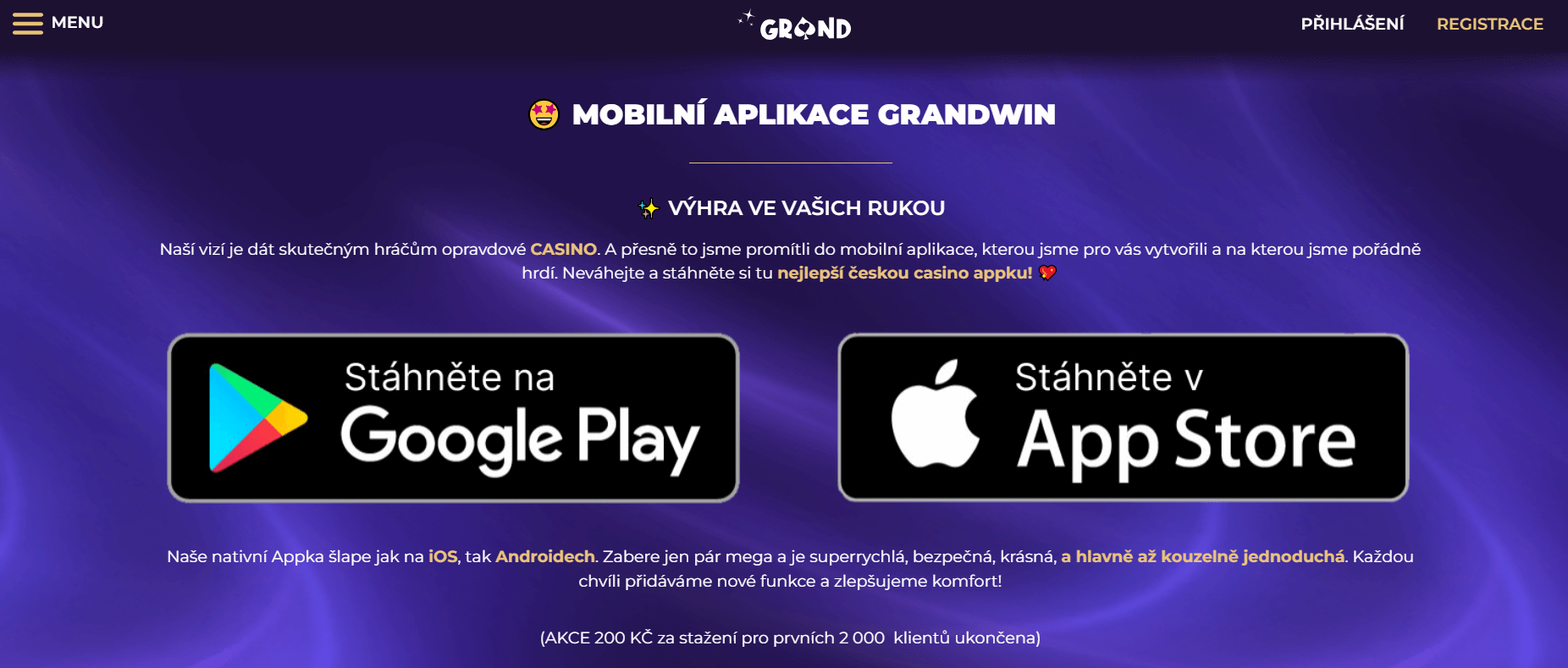 Varianty aplikace Grandwin