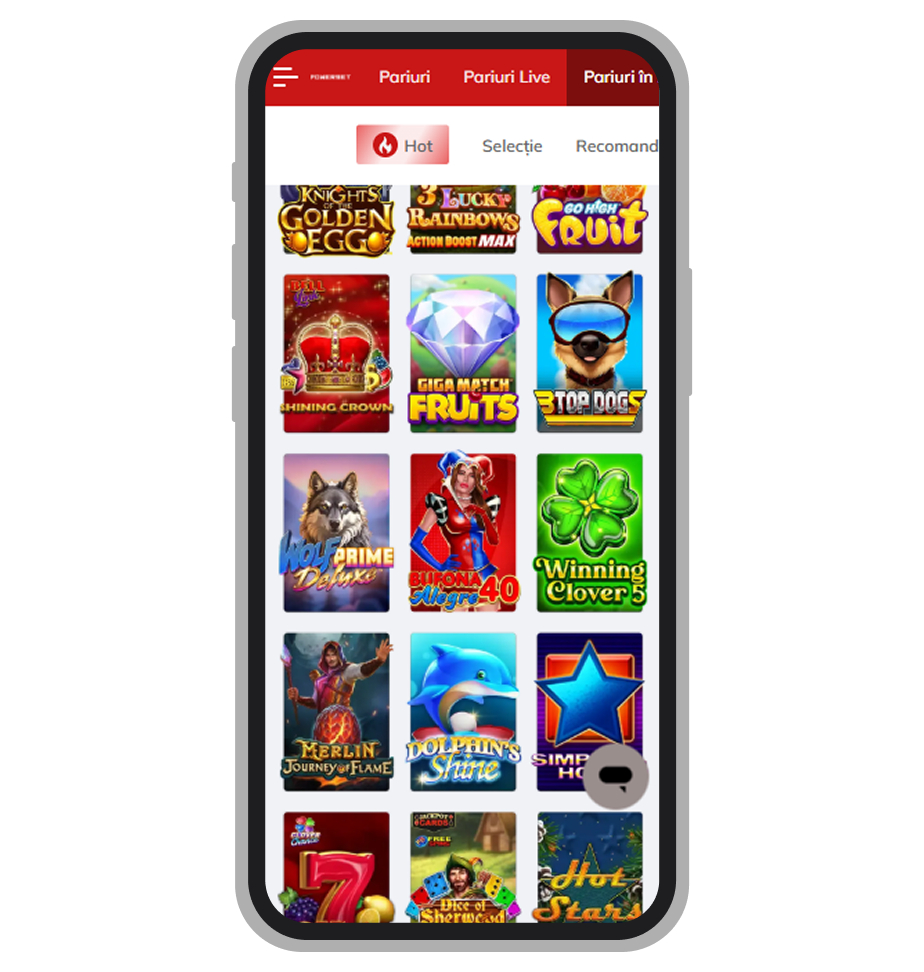 Jackpoturi la Powerbet