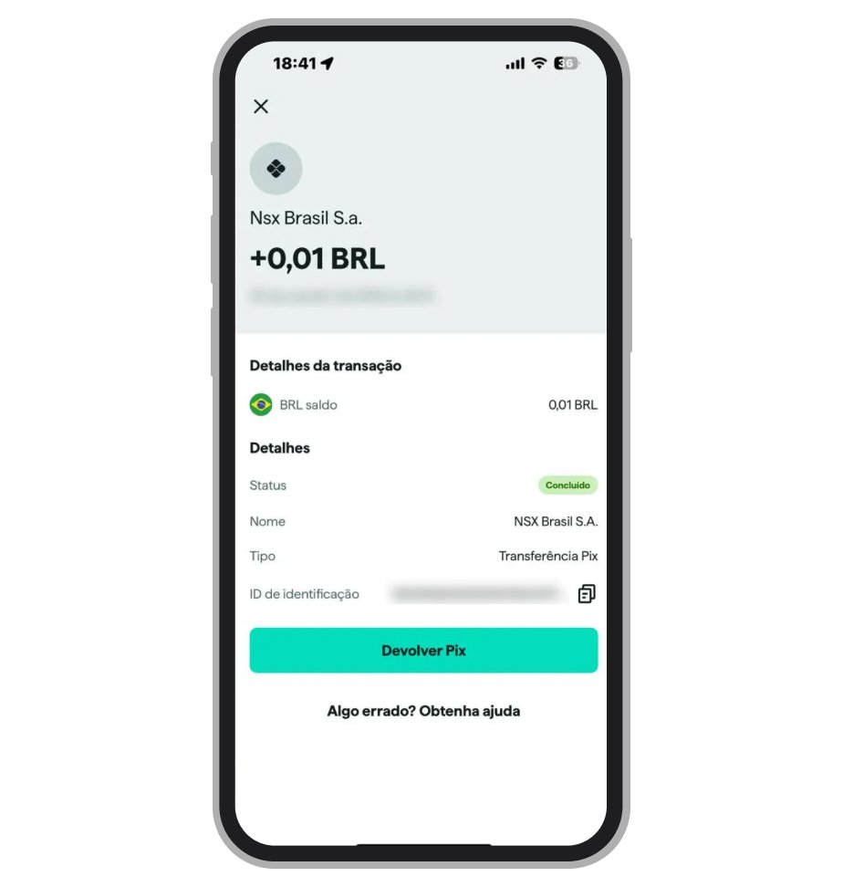 Pix recebido na AstroPay