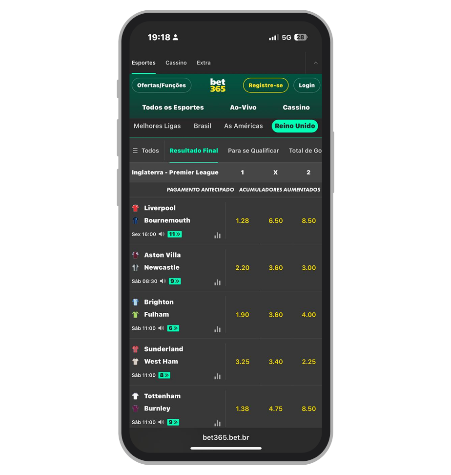 Esta plataforma é uma escolha classica para quem quer apostar em futebol inglês 