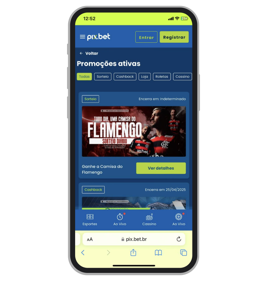 Promoções da Pix.bet