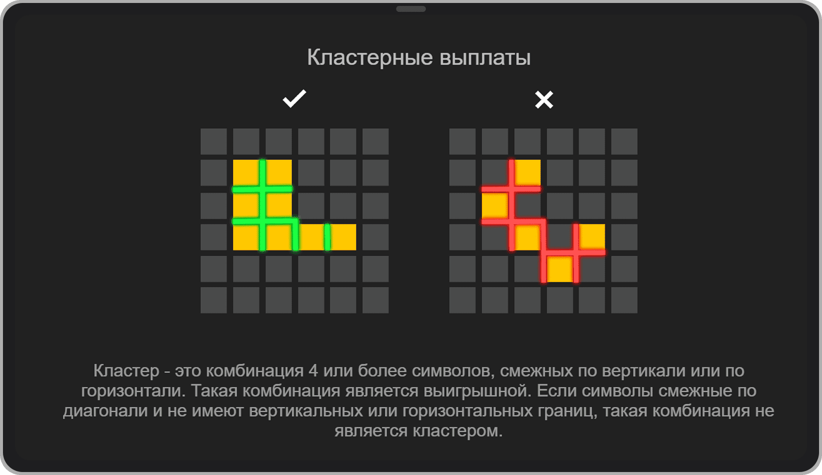Скриншот с правилами