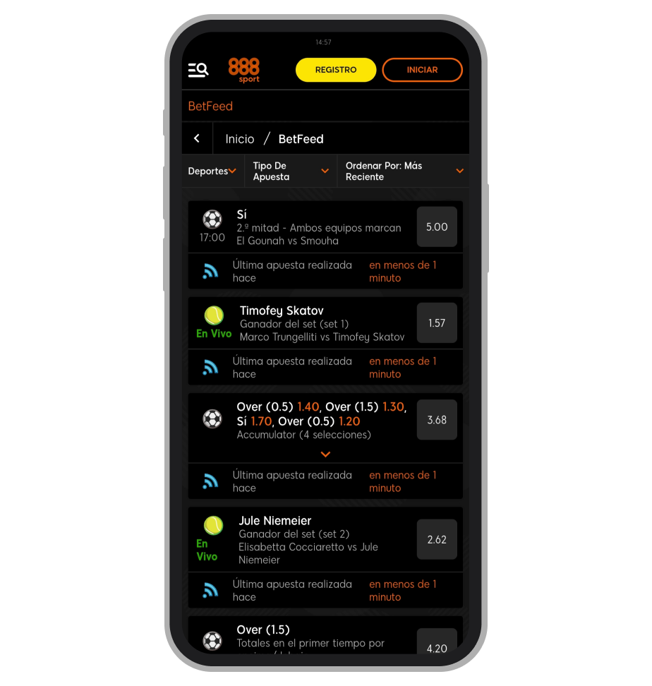 Sección BetFeed