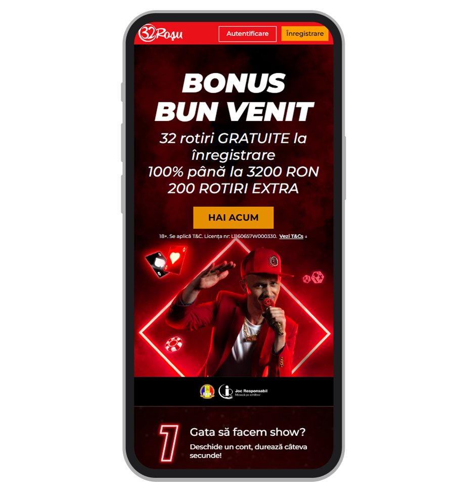 Pasul 1, lansarea procesului de înregistrare