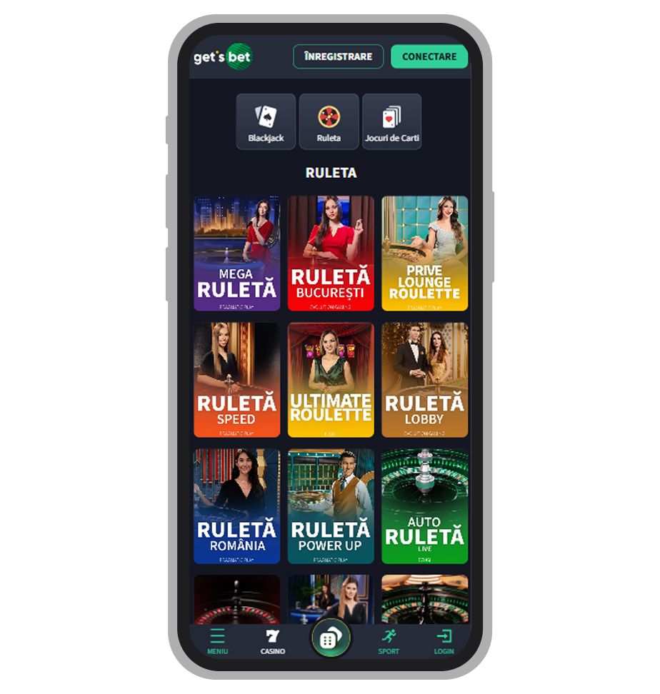 Ruletă live la Get’s Bet