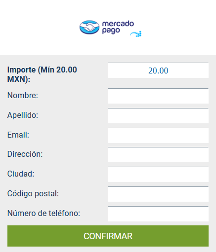 Indicación de la cantidad a depositar en 1xBet