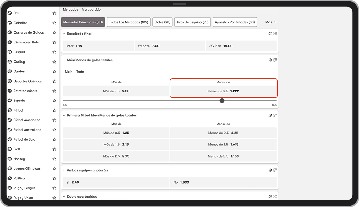 Fútbol, Serie A (Italia). 10bet