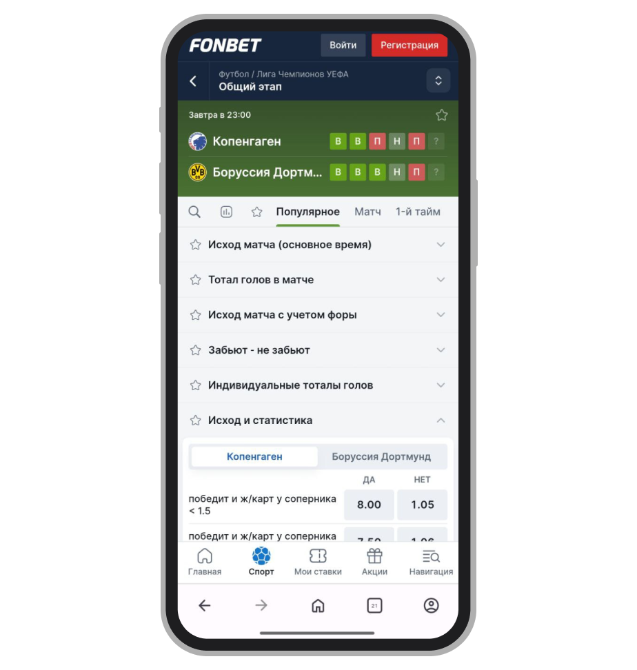 Роспись на игру Лиги чемпионов