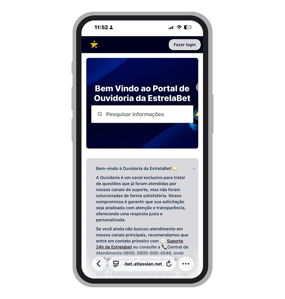 Ouvidoria da Estrelabet