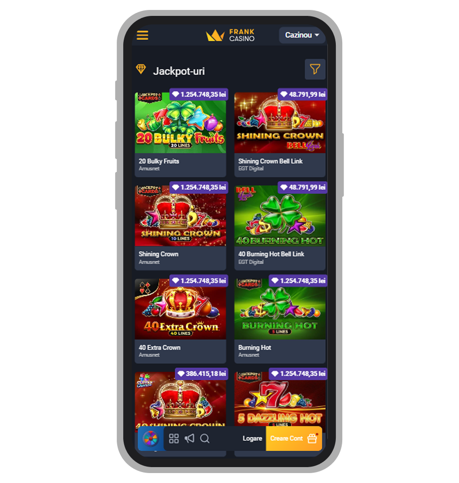 Jackpoturi Frank Casino