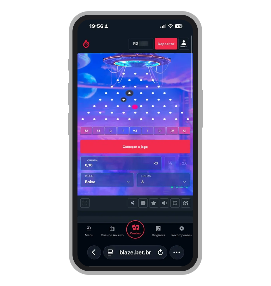Plinko Blaze Originals é uma versão do jogo exclusiva disponível apenas no Blaze 