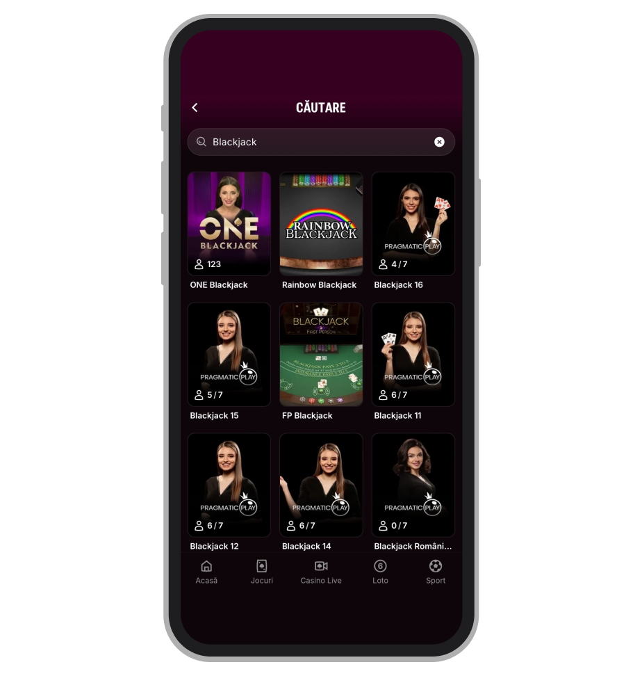 Jocuri “21” la Superbet