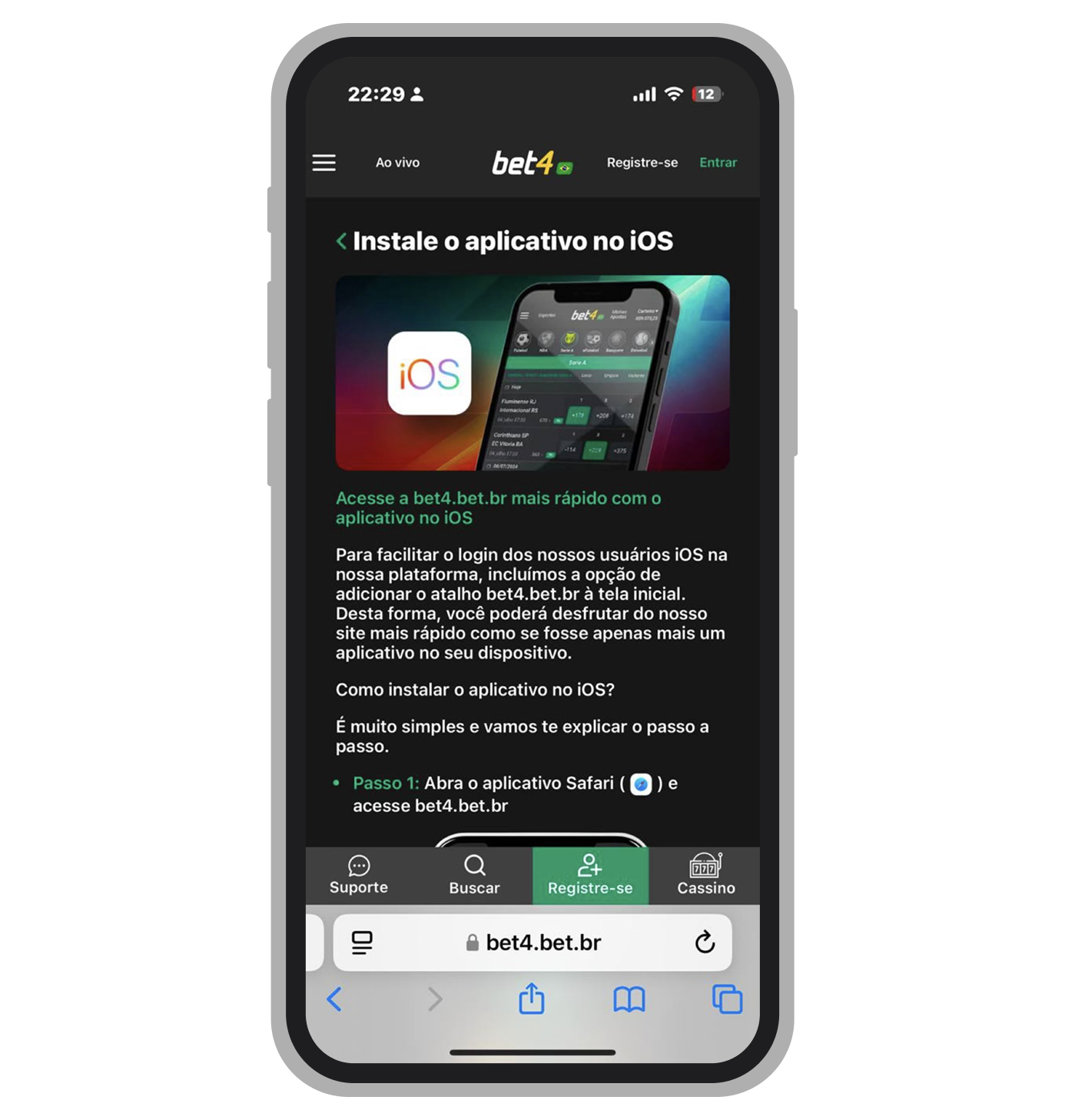 No iPhone você pode criar atalho para acesso facilitado