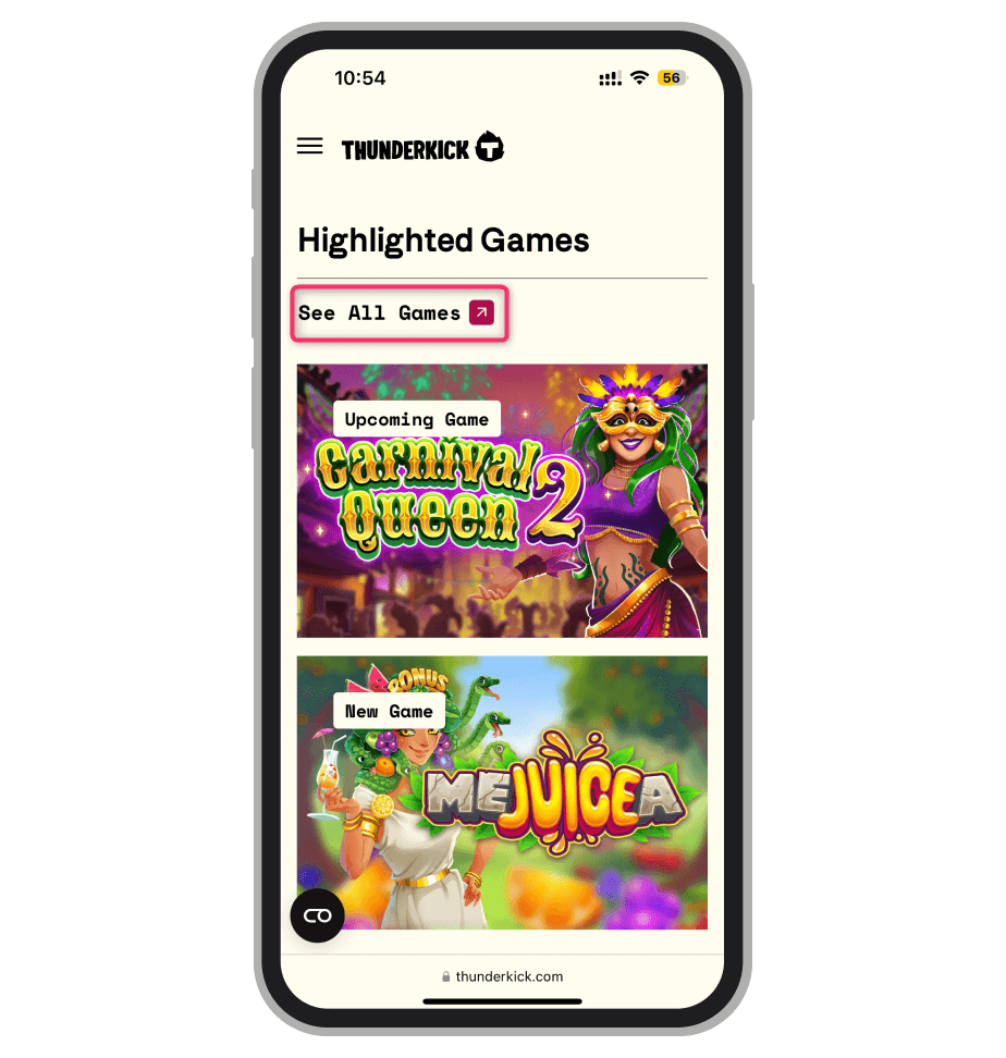 Кнопка для демоигр