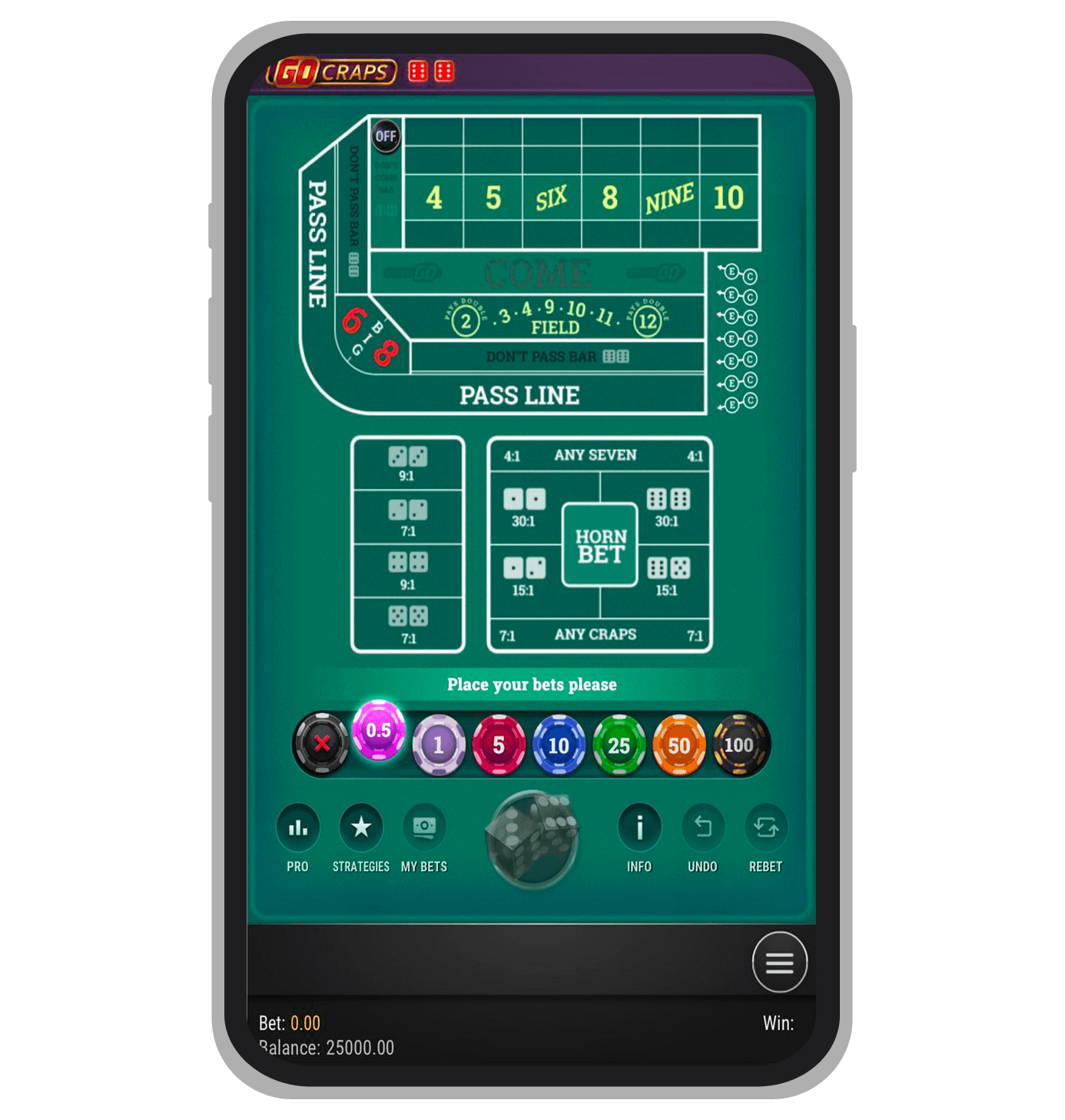 Go Craps de la Play'n GO