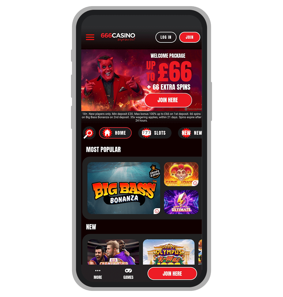 666 Casino Home Page