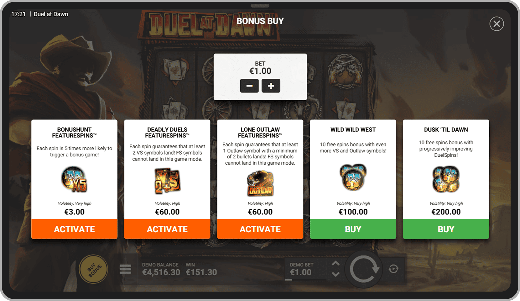 Meni kupovine bonusa