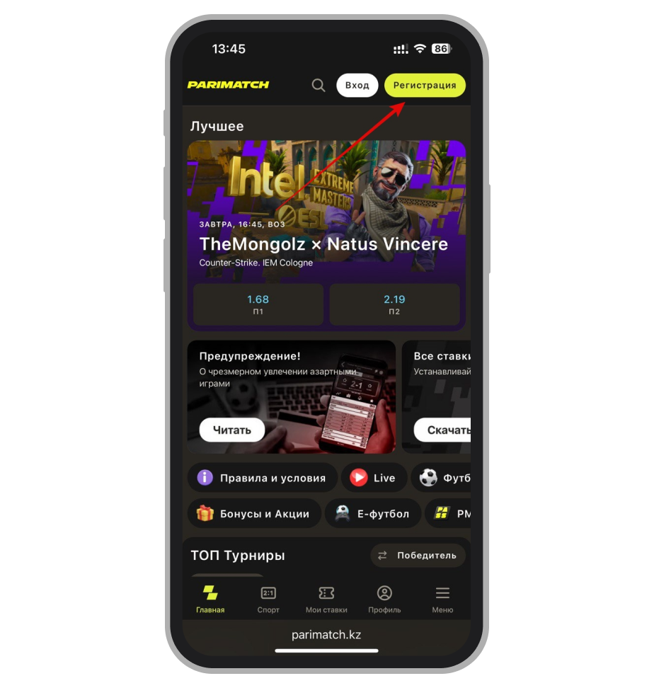 Стартовая страница