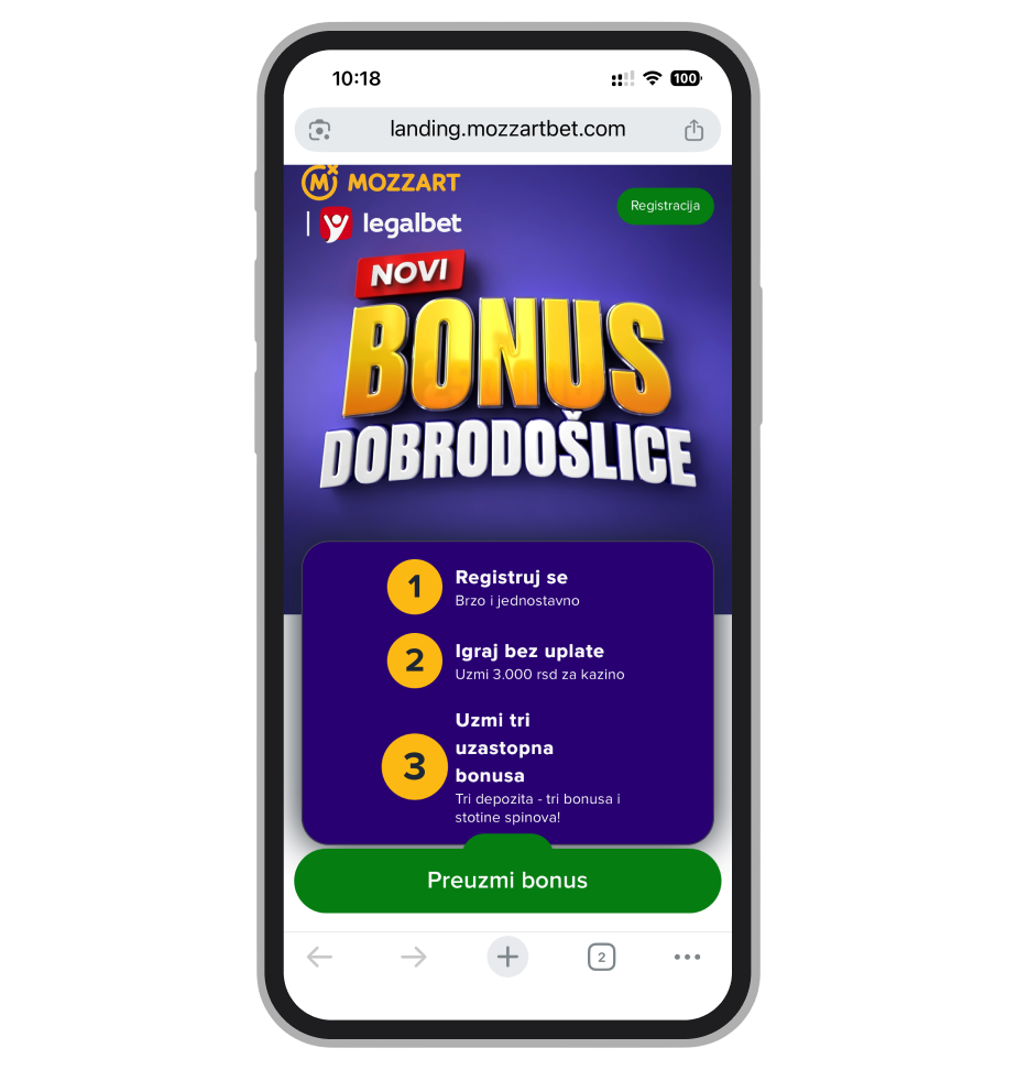 Mozzart Bet freebet bez depozita