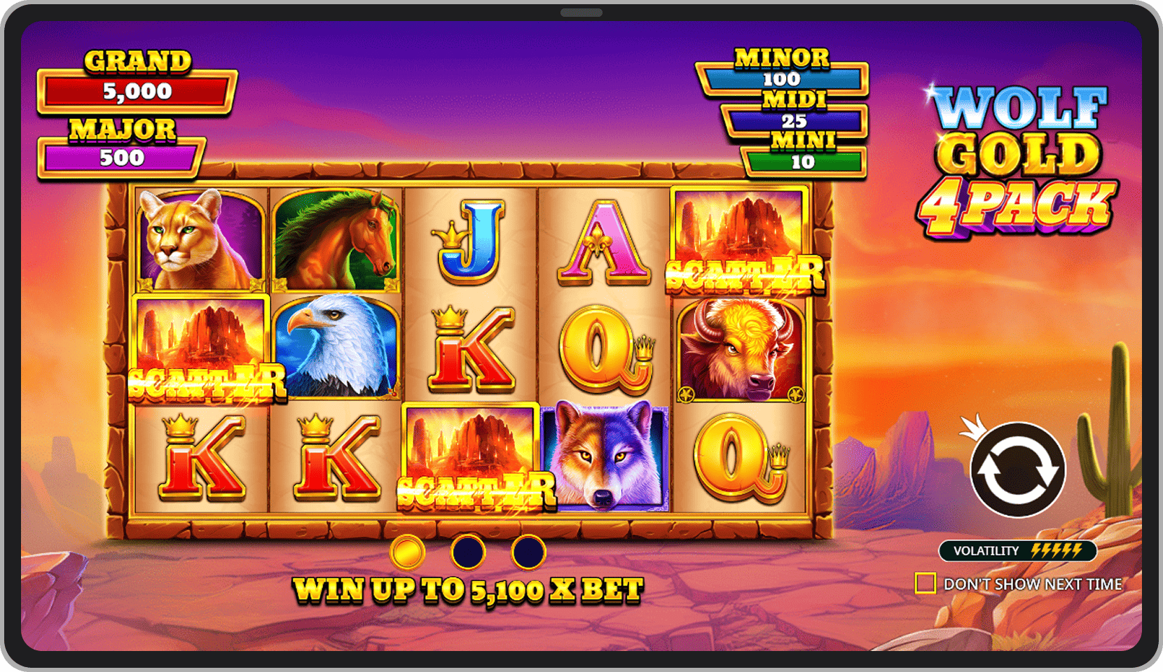 Intro screen