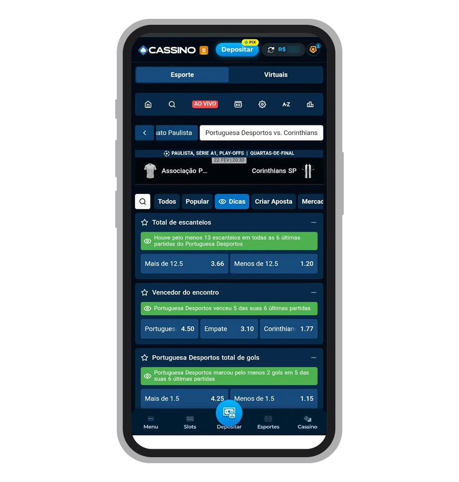 Dicas no app Cassino.bet
