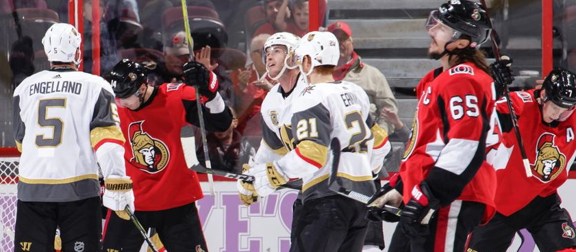 Vegas Golden Knights - Ottawa Senators: Ponturi hochei pe gheata NHL