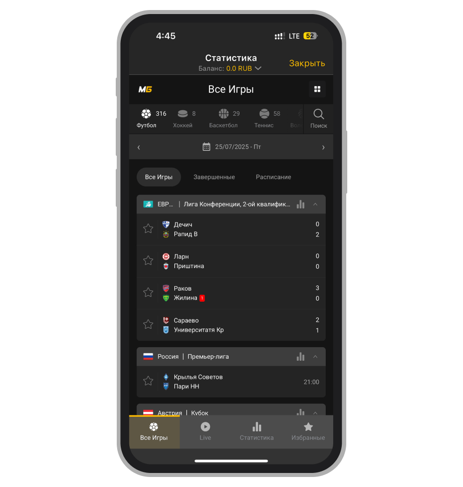 Данные по играм