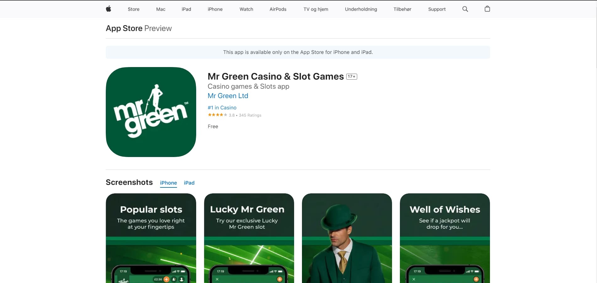 Google Play Mr Green app-side, Apple Store Mr Green app-side, Google Play Mr Green app-side, Apple Store Mr Green app-side