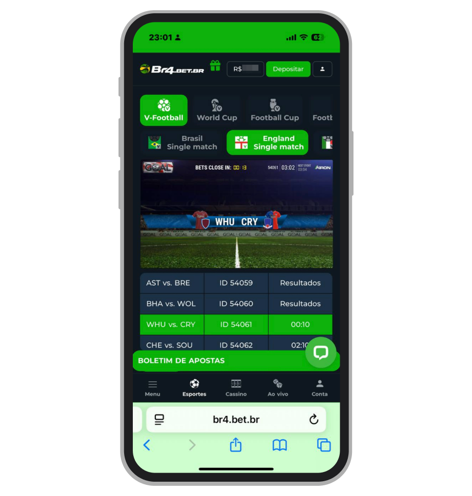 A Bet4Bet é a uma casa de apostas com grande diversidade de ligas e mercados disponíveis em futebol virtual