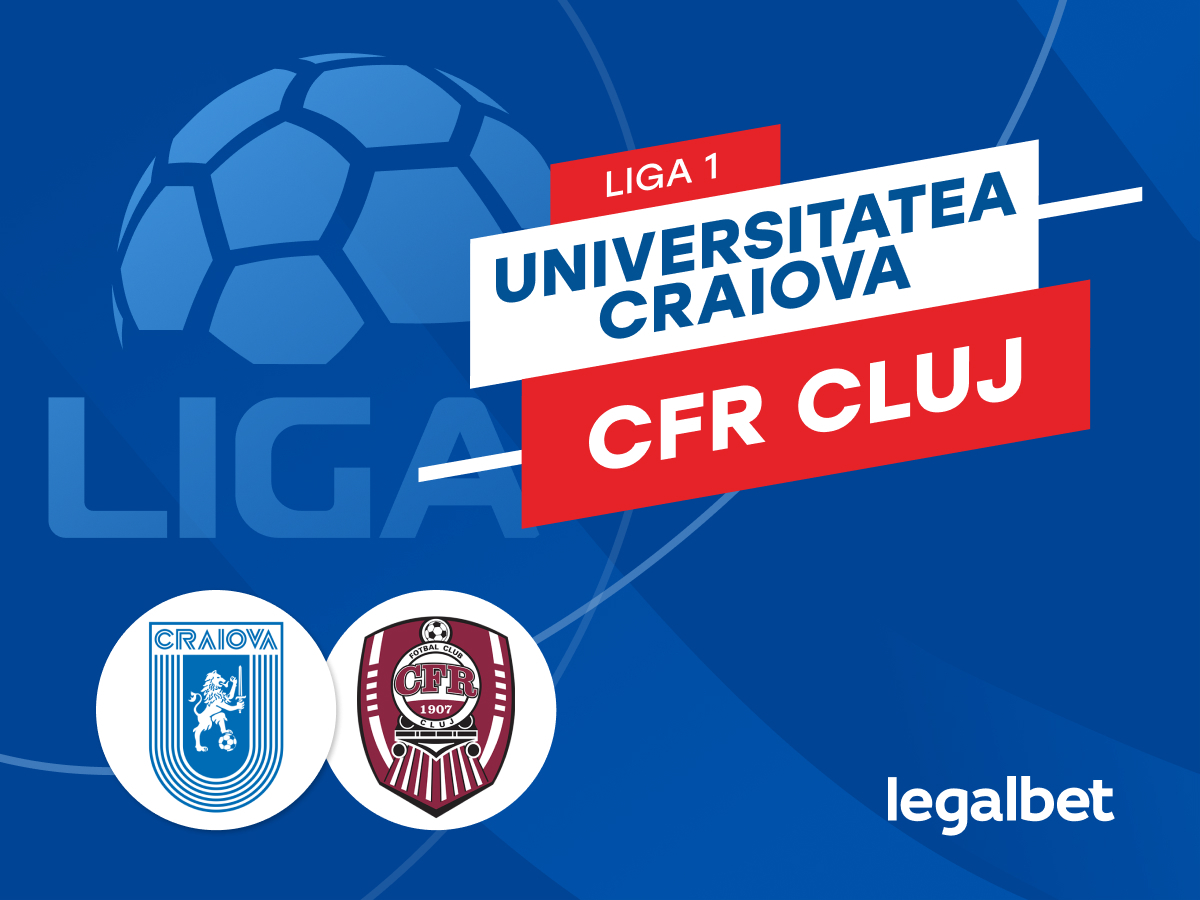 Karbacher: Universitatea Craiova - CFR Cluj: cote la pariuri si statistici.