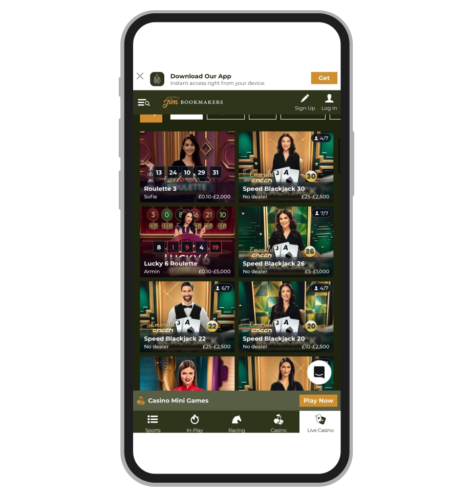 Gentleman Jim Live Casino
