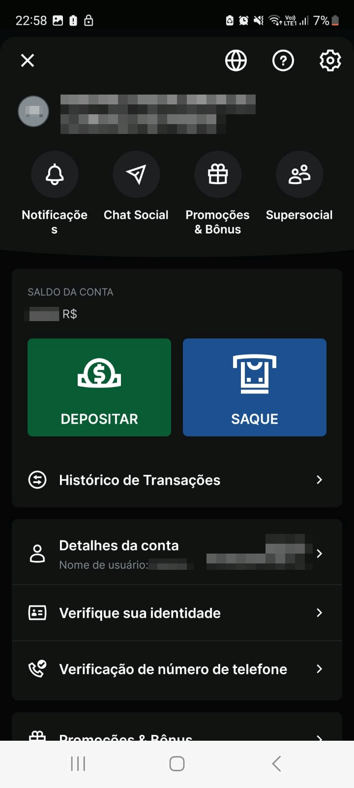 Menu principal