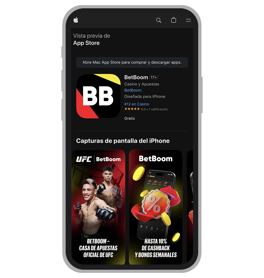 Descargar BetBoom en iOS