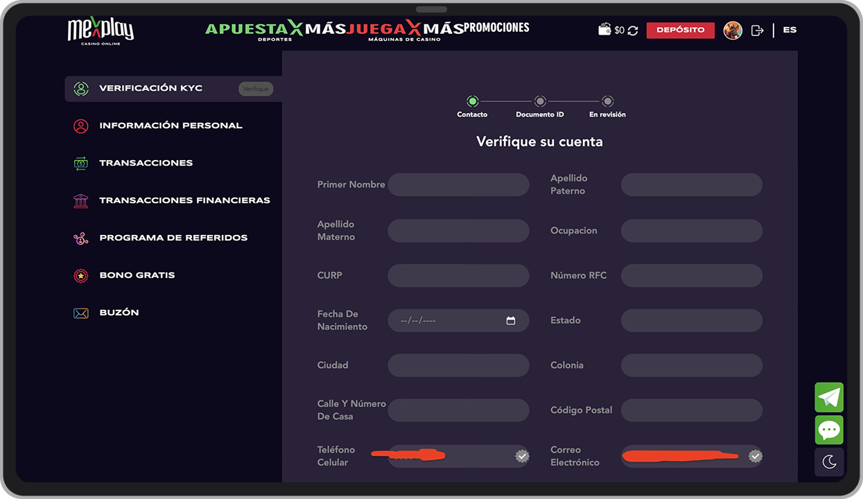 Ventana de verificación