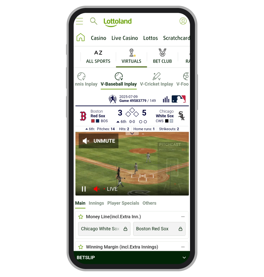 Virtual baseball betting markets