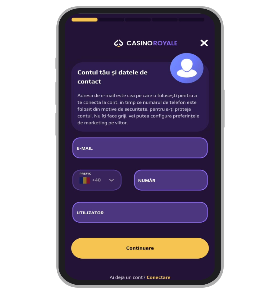 Formulare înregistrare (prima parte)