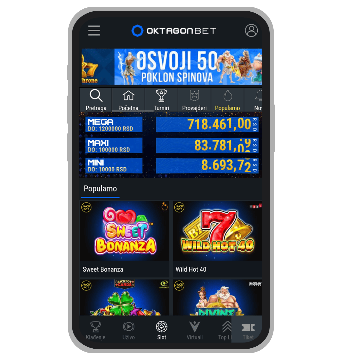 OktagonBet slotovi